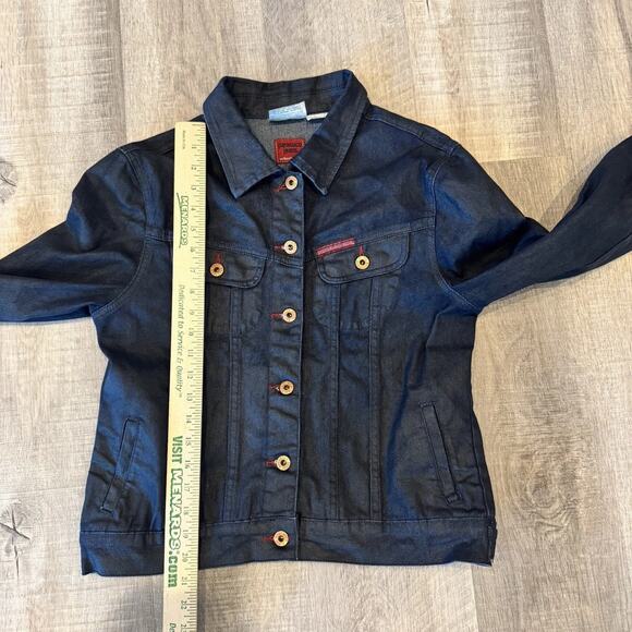 Y2K Vintage Parasuco Jeans Denim Jacket Made in Italy Size L Rare Style 8701MDP - Picture 8 of 9